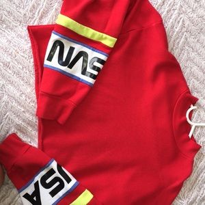 Cropped NASA sweater